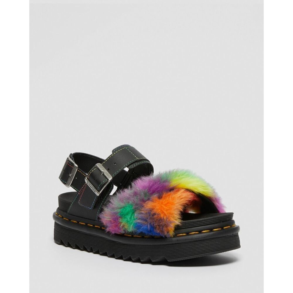 NWT Dr. Martens Voss ll Fluffy Sandals women’s size 6 Retail $100.00
